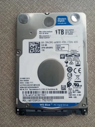 HD 1 TB para notebooks 