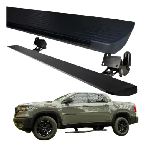 Estribo Elétrico Retrátil Plataforma Dodge Rampage 2023 a 2026 / Fiat Toro 2016 a 2026 