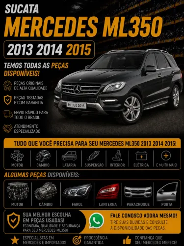 Sucata Mercedes ml350 2013 2014 2015