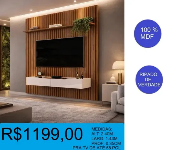 painel - bancada- reposição- ripado de verdade - compre hoje e receba em até 72 horas