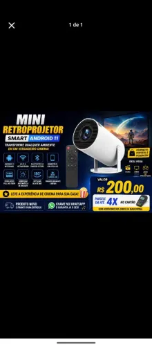 Mini retroprojetor