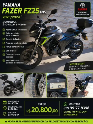 Moto muito nova com garantia da Yamaha