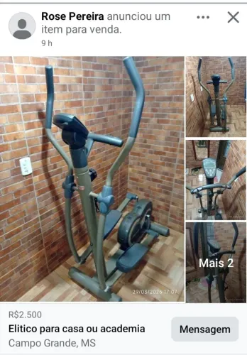 Aparelho para ginástica/ Elíptico 