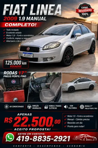 Fiat Linea 1.9/ HLX 1.9/ 1.8 Flex 16V 4P 2009