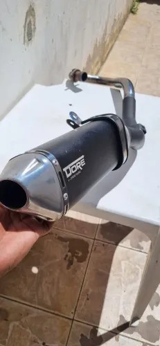 Escape Dore completo para XRE 300 +ponteira original adaptada