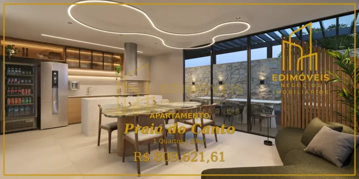 Apartamento 1 Quarto na Praia do Canto | Onde Sua História Começa