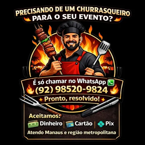 O churrasco  churrasqueiro 
