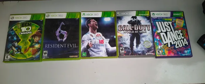 Lote com 10   jogos xbox 360 originais 
