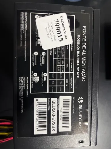 Fonte Bluecase 500-E V2 ATX