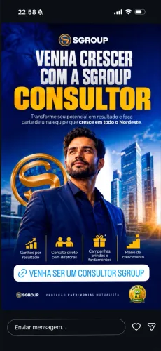 CONSULTOR DE VENDAS SGROUP