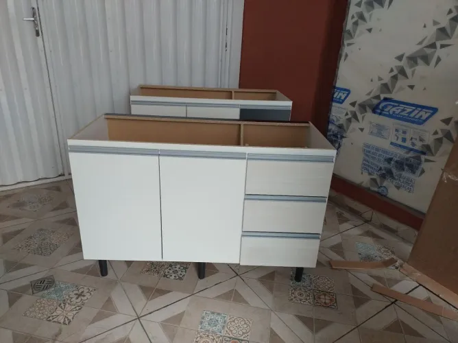 Balcão para pia 3 gavetas 1,20 metros