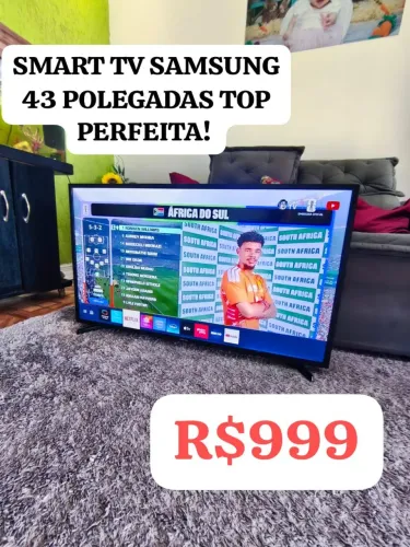 SMART TV SAMSUNG 43 POLEGADAS TOP PERFEITA BARATA R$999. ENTREGO!