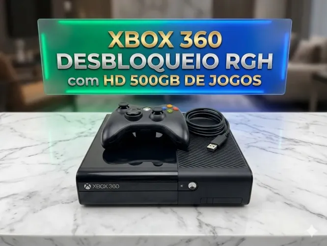Vendo Xbox 360 superslim com muitos jogos. Parcelo nos cartões. 
