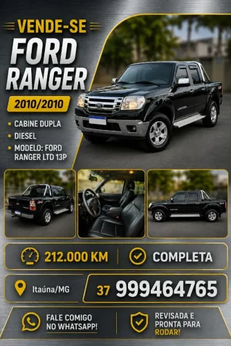 Ford Ranger Limited 3.0 PSE 4X4 CD TB Diesel 2010