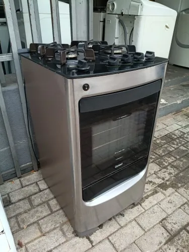 Fogão Consul inox mesa de vidro