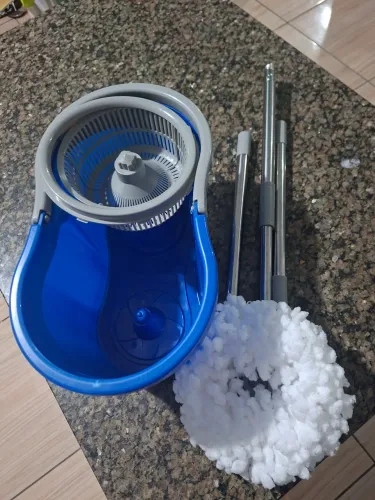 Mop balde giratório 8 litros esfregão