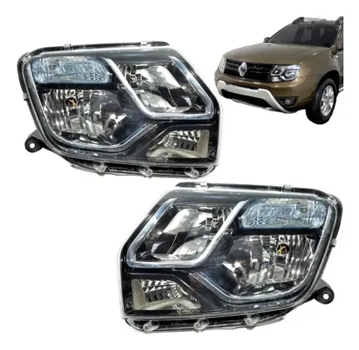 Farol Renault Duster Oroch 2015 2016 2017 2018 2019 Par Direito