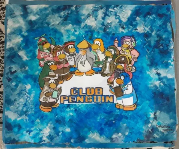 Tela pintada a mão
