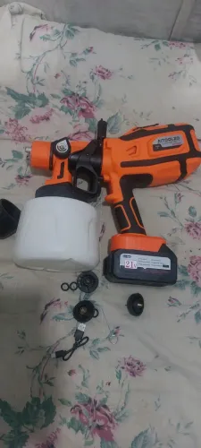 Pistola de pintura a bateria
