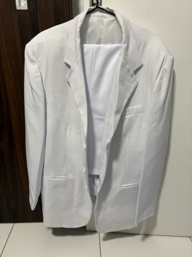 Paletó branco + calça branca