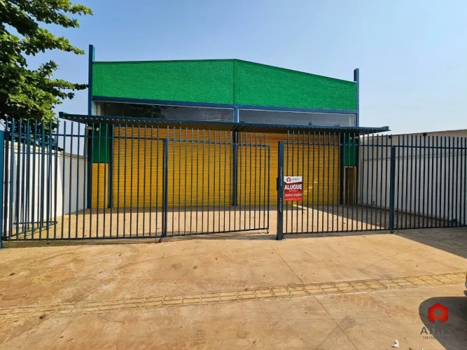 Galpão comercial para locação com 284,18m² localizado no Setor Residencial Barravento