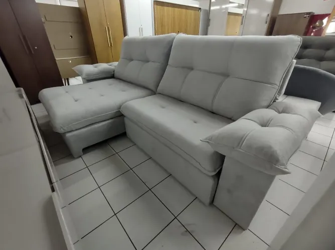 Sofá Retrátil e Reclináveis 2.90x1.80 Molas ensacadas