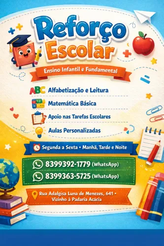 ? REFORÇO ESCOLAR - ENSINO INFANTIL E FUNDAMENTAL