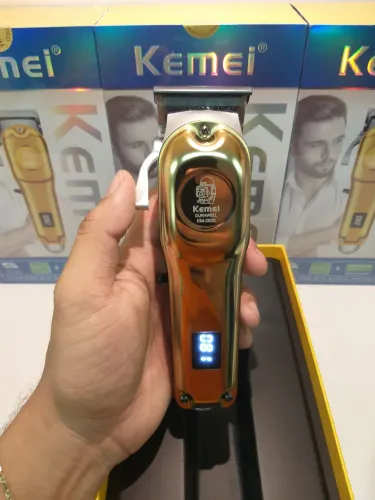 Máquina de corta cabelo profissional kemei 