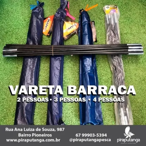 Vareta Barraca Estrutura Camping Fibra Resistente