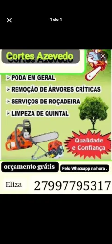 Moto serra cortes e podas