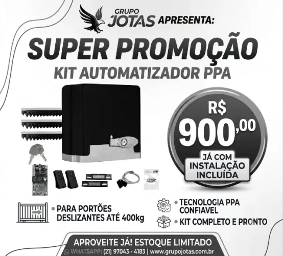 motor para portão deslizante com instalação
