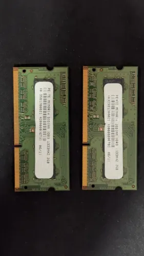 Duas Memória RAM para Notebook
