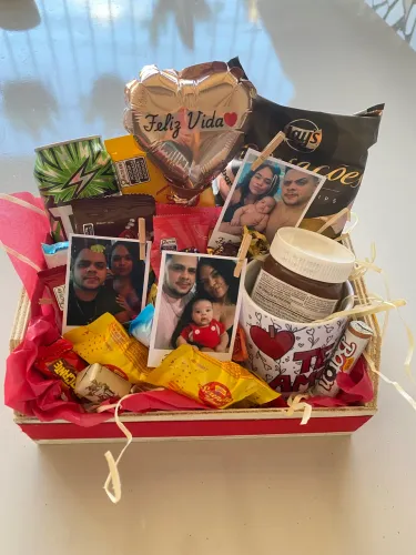 Cestas românticas de chocolate para aniversários ou ocasiões especiais