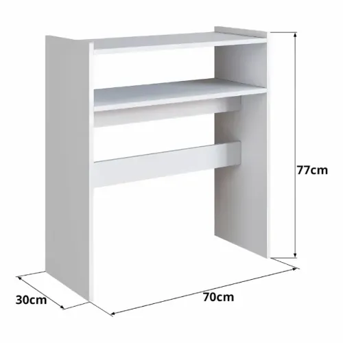 Combo mesa Para Manicure Pedicure Mesa e Carrinho Auxiliar