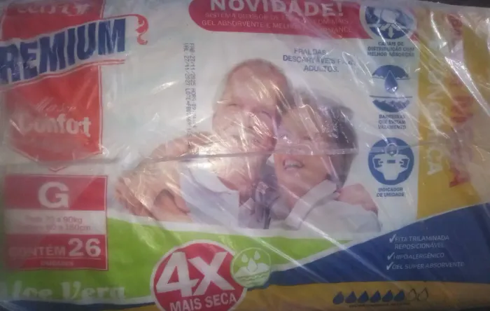 Fraldas geriátrica tamanho G