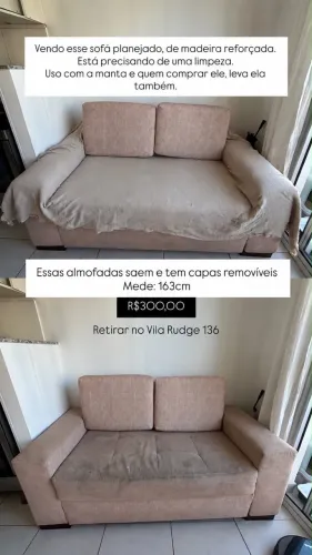 Sofá planejado 2 lugares