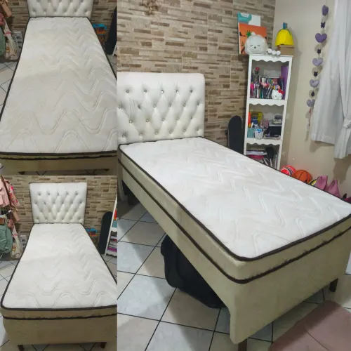 Vendo cama de solteiro + cabeceira