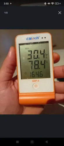 Termostato Medidor de temperatura e umidade