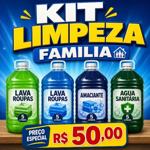 Kit limpeza família 5 litros