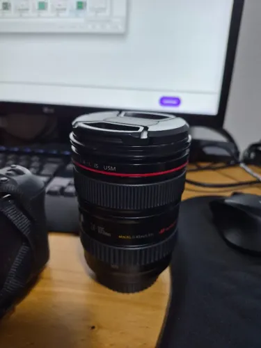 Lente Canon 24-105 f4 L EF - Usada em Excelente estado