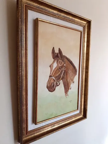 Obra  de arte / pintura cavalo