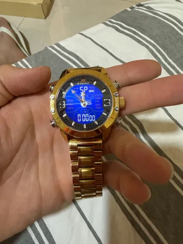Navi Force - Presidente - Dourado - Mecânico e Digital