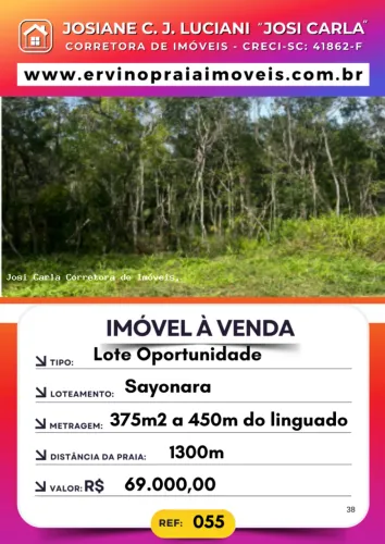Lote para Venda em São Francisco do Sul, praia do Ervino