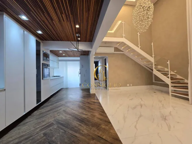 Apartamento Duplex com 3 dormitórios para alugar, 111 m² por R$ 10.110,00/mês - Jardim Aqu
