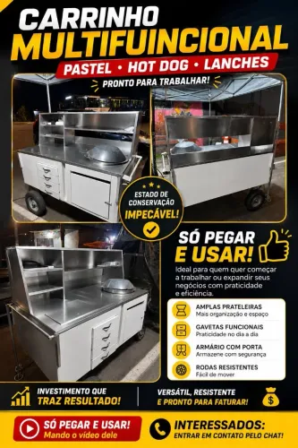 Carrinho Multifuncional Só pegar e Usar