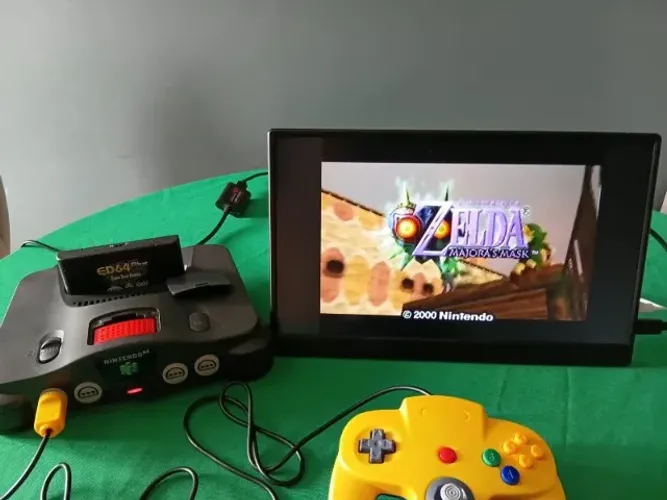 Nintendo 64 + Controle + Controller Pak + Everdrive 16GB + Expansion pack