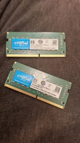 Memoria ram 16gb notebook crucial 2666mhz