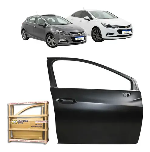 Porta Dianteira Cruze Sedan 2017 18 19 20 A 2023 Nova L.d Dianteira Direito Preto