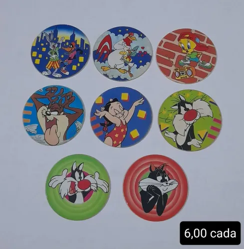 Tazos Looney Tunes, Animaniacs, Tiny Toon e Maskára valor unitário