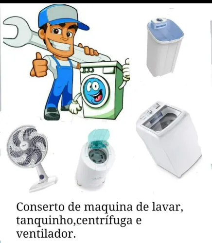 Vendo o conserto de ventilador máquina de lavar e centrífuga